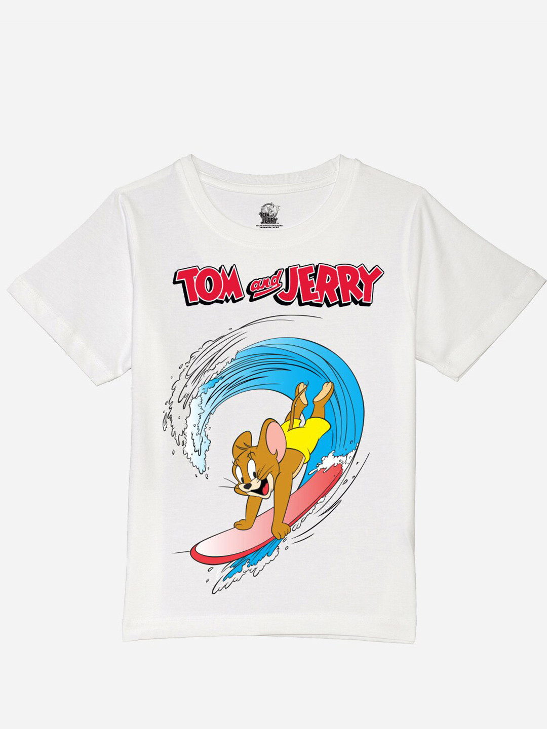 YK Warner Bros Boys Tom & Jerry Printed Pure Cotton T-shirt