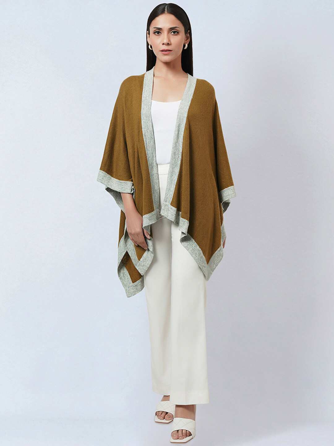 First Resort by Ramola Bachchan Open Front Longline Shrug