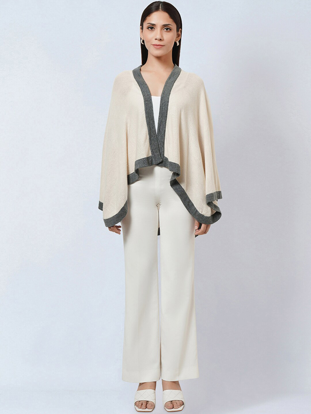 First Resort by Ramola Bachchan Open Front Crop Shrug