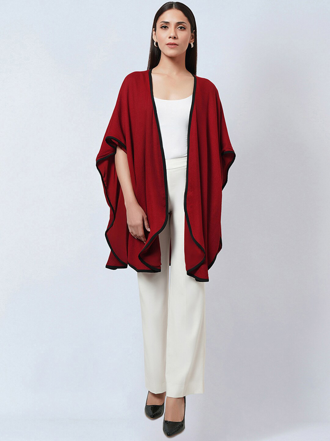 First Resort by Ramola Bachchan Open Front Longline Shrug