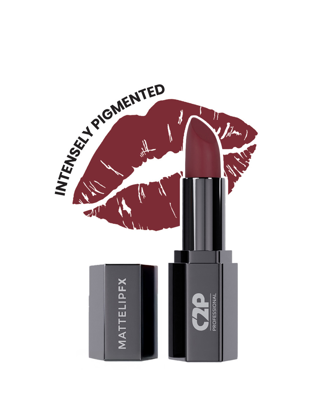 C2P PRO MAKEUP Matte Lip FX Long-Lasting Ultra Creamy Lipstick - Coffee Addict 33