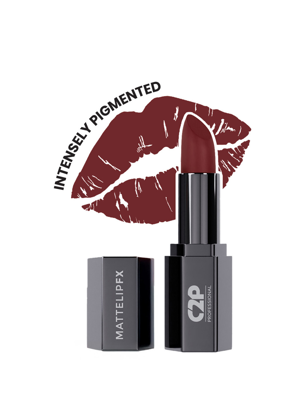 C2P PRO MAKEUP Matte Lip FX Long-Lasting Ultra Creamy Lipstick - Diva 12