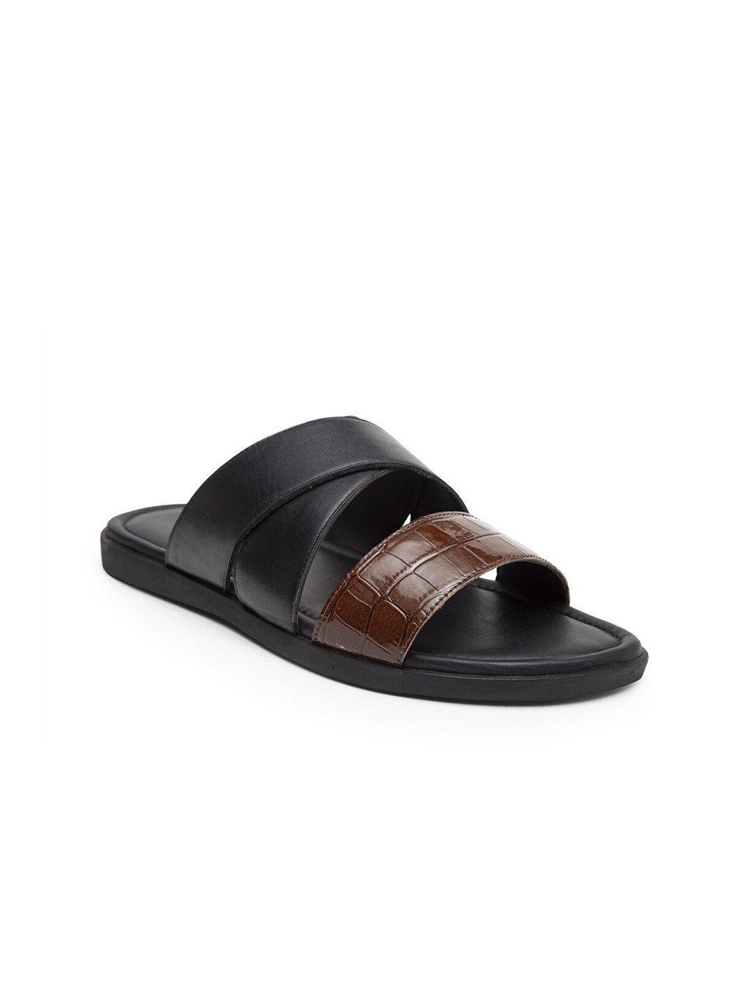 BEAVER Men Open Toe Leather Comfort Sandals