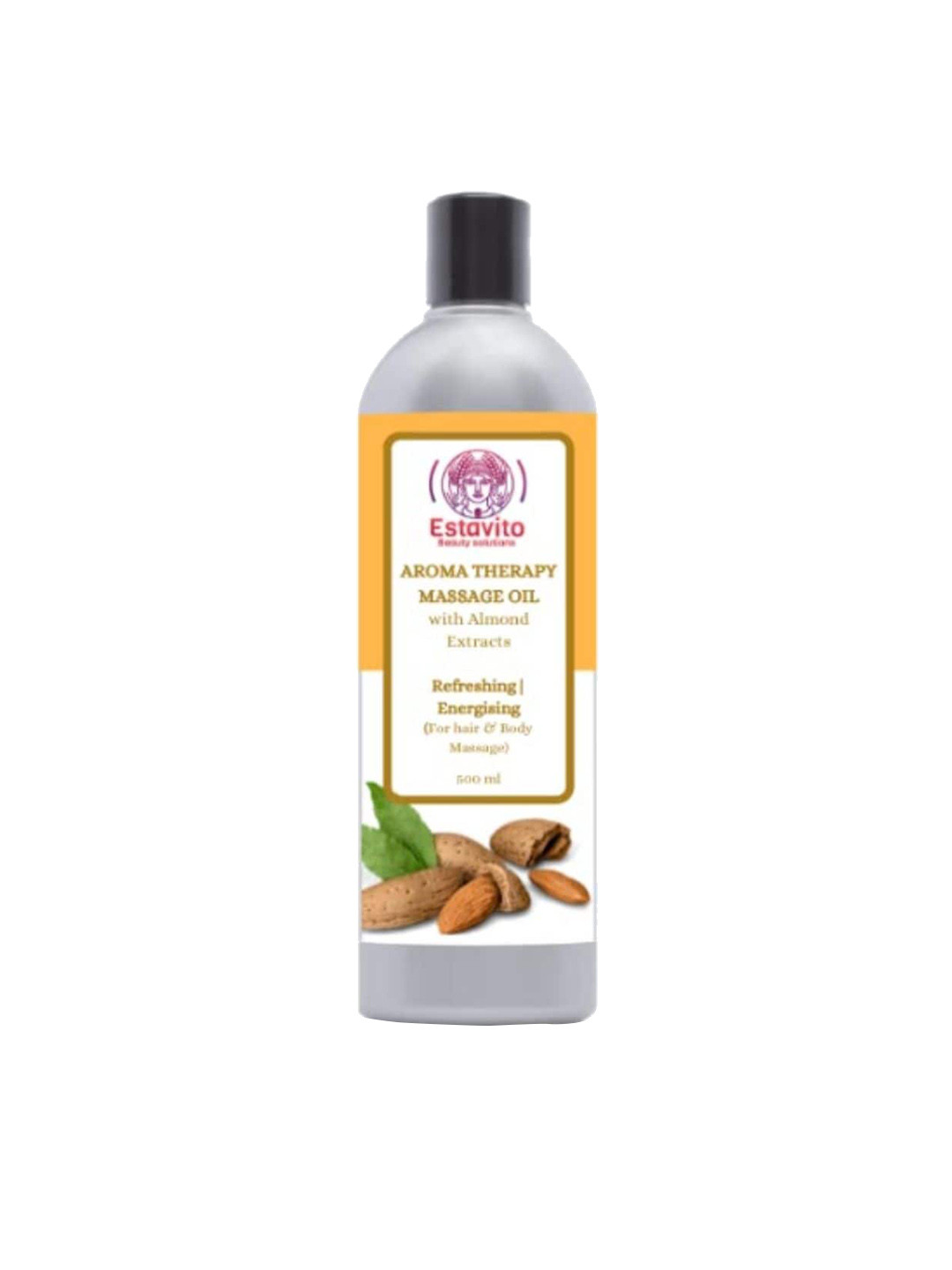 Estavito Aroma Therapy Almond Massage Oil for Hair & Body - 500 ml