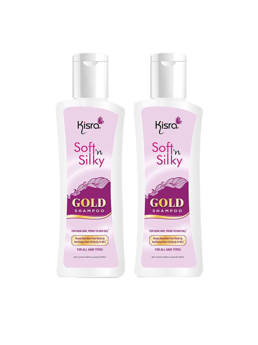 KISRA Soft'n Silk Set Of 2 Restoring Shampoos 100ml- 100ml Each