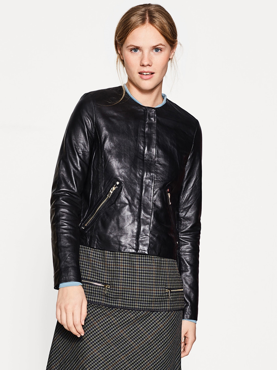 Esprit leather sale jacket womens