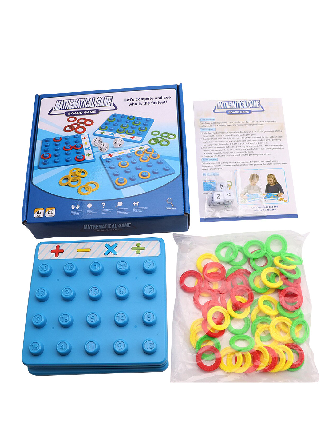 CHOCOZONE Kids Blue Mathematics Puzzles Toddler Toys