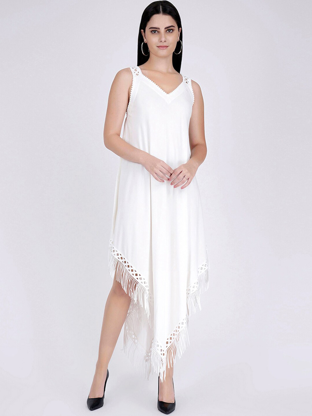 First Resort by Ramola Bachchan V-Neck Sleeveless A- Line Dress