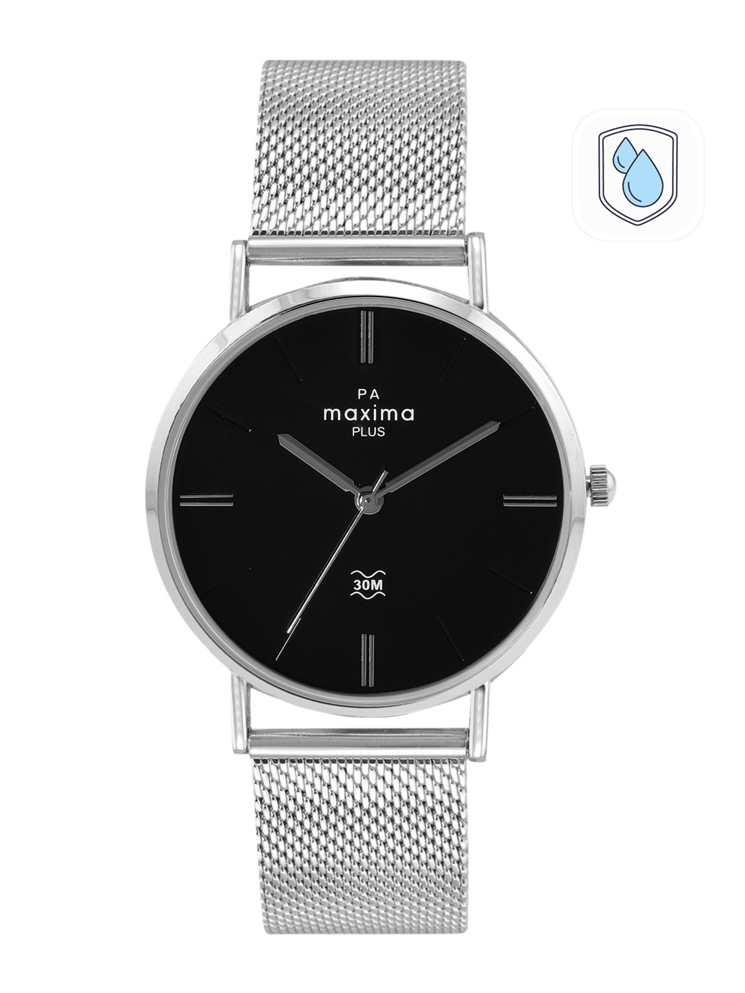 maxima Men Brass Dial & Stainless Steel Straps Analogue Watch 63990CMGI