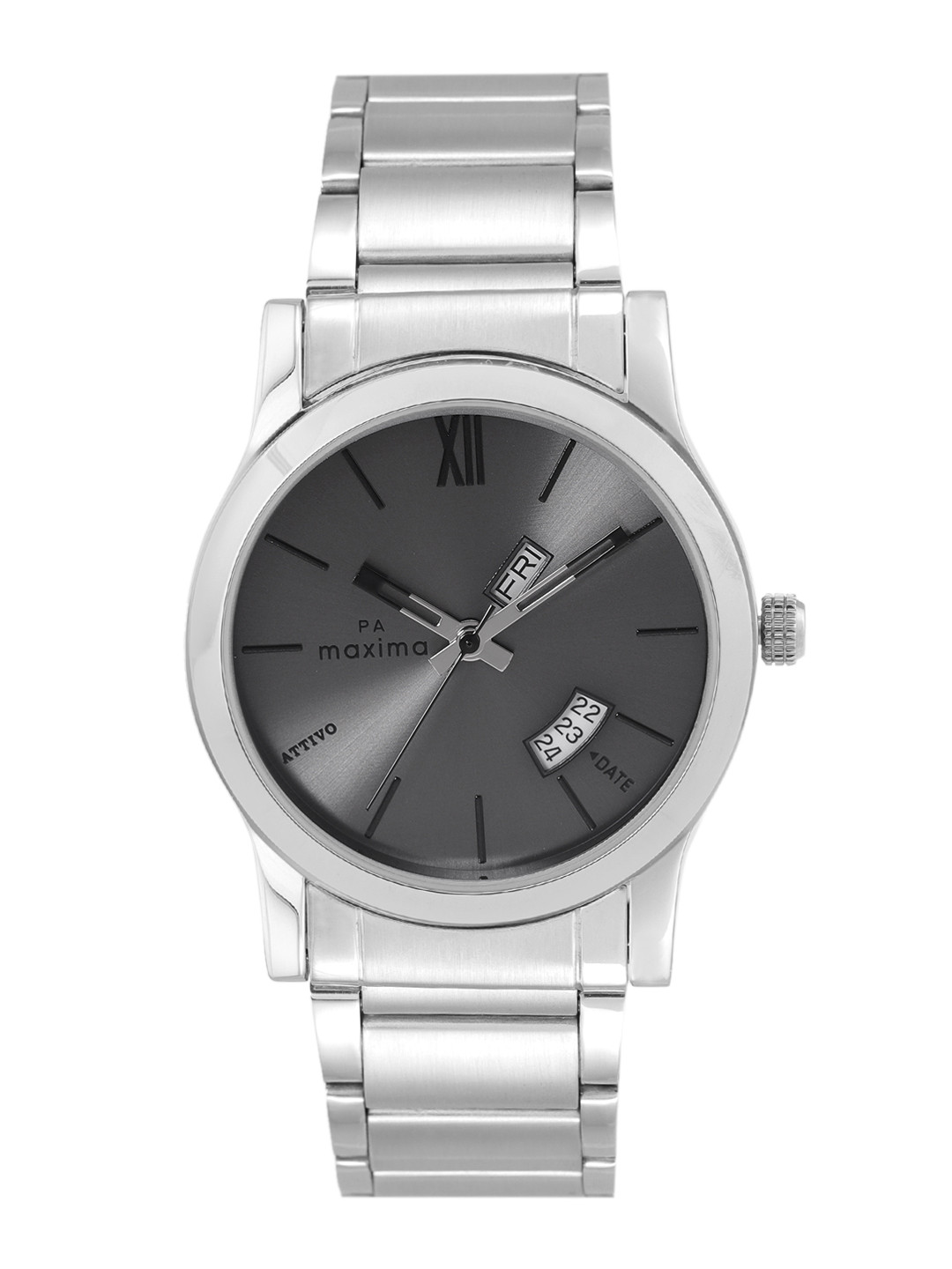 maxima Men Stainless Steel Bracelet Style Straps Analogue Watch 58630CMGI