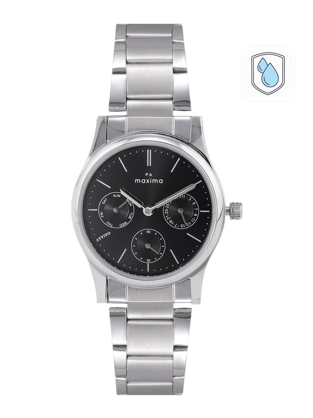 maxima Women Stainless Steel Bracelet Style Analogue Multi Function Watch O-65573CMLI