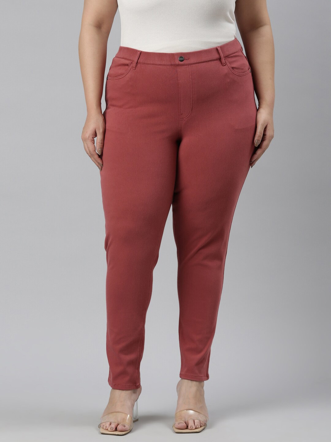 Amydus Red Tummy Tucker Jeggings