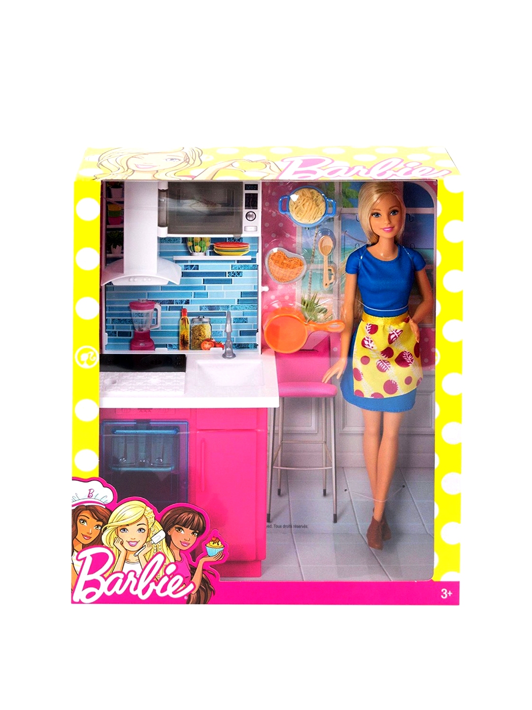 Buy Mattel Girls Multicoloured Barbie Kitchen Doll Soft Toys And