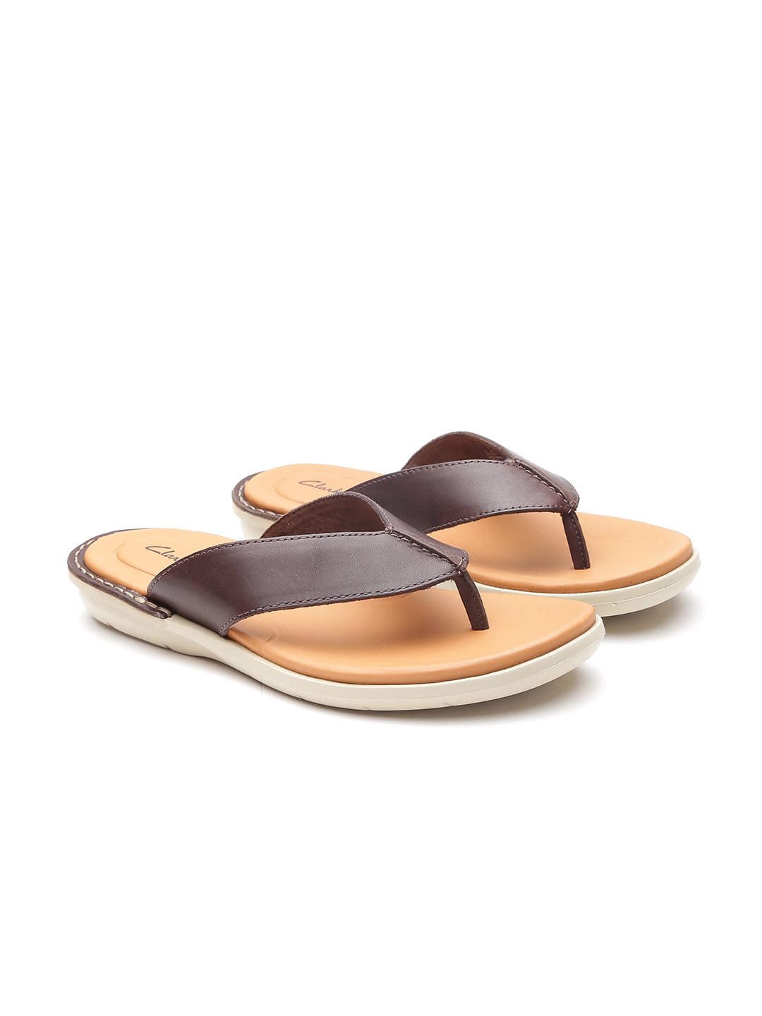 Buy Clarks Men Brown Leather Comfort Sandals Sandals for Men