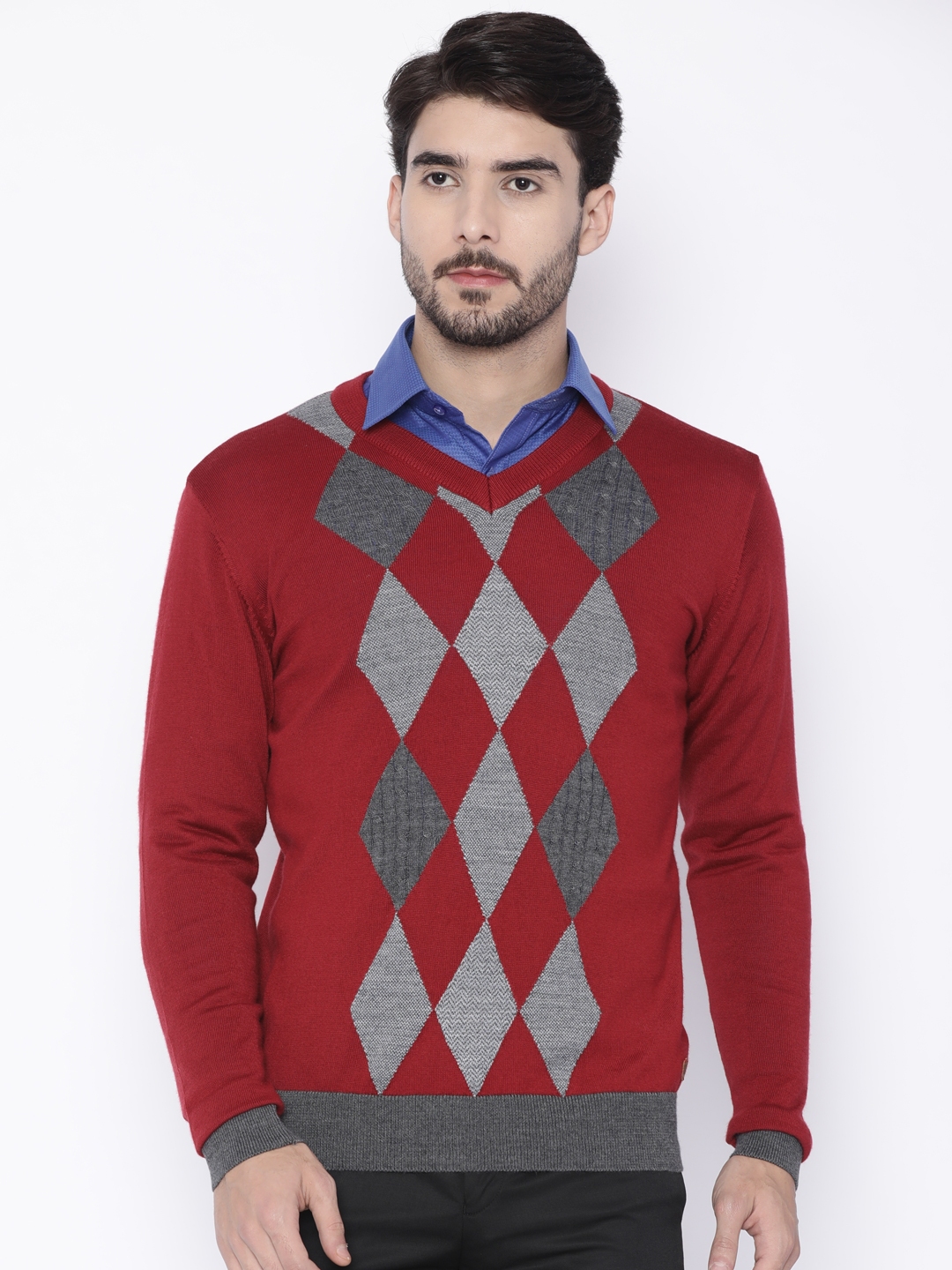 red pullover men