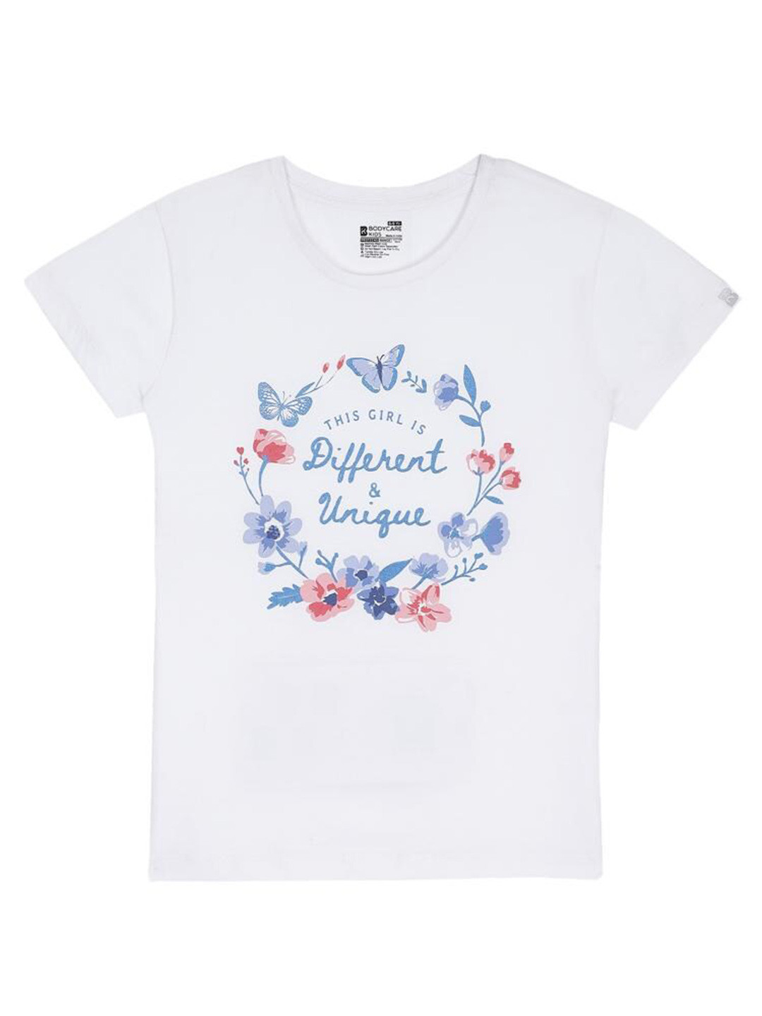 Bodycare Kids Girls Floral Printed Cotton T-shirt