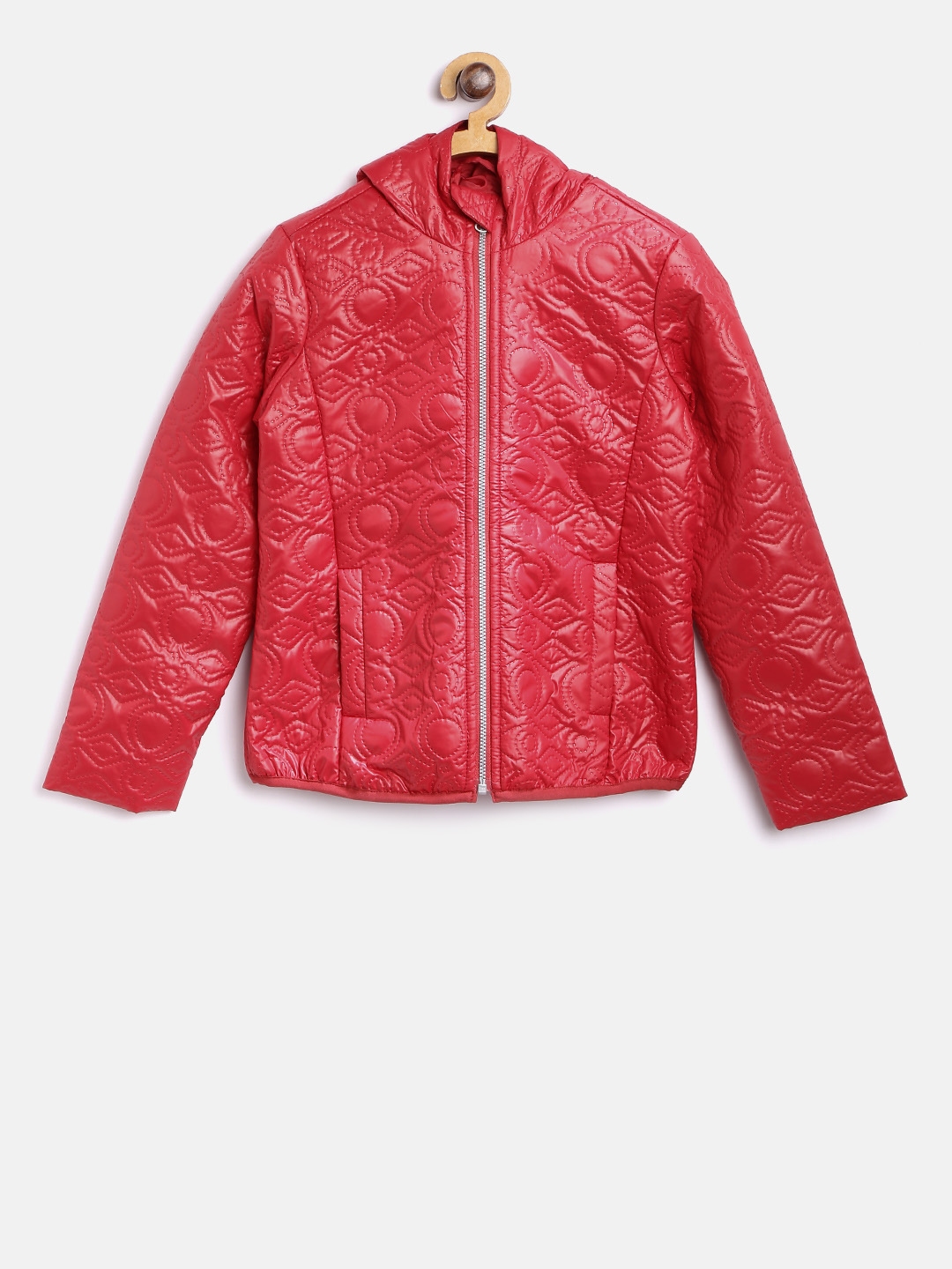 Benetton red jacket hot sale