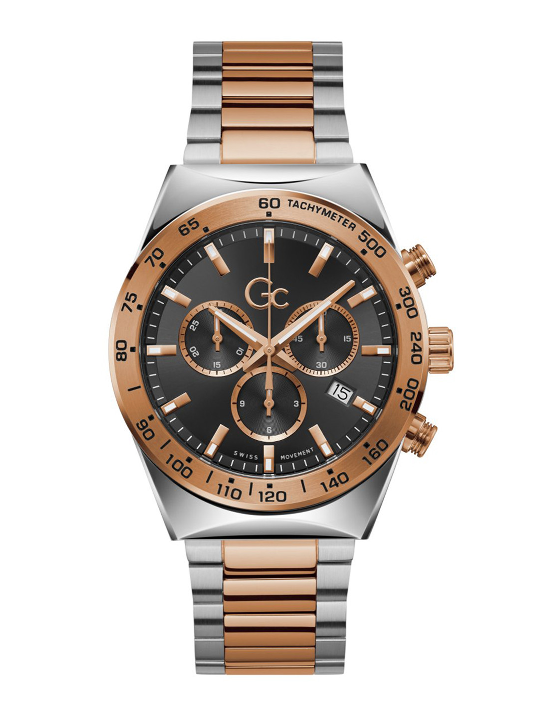 GC GUESS COLLECTION Clubhouse Black Round Dial Men Quartz Analog Watch - Z17003G2MF