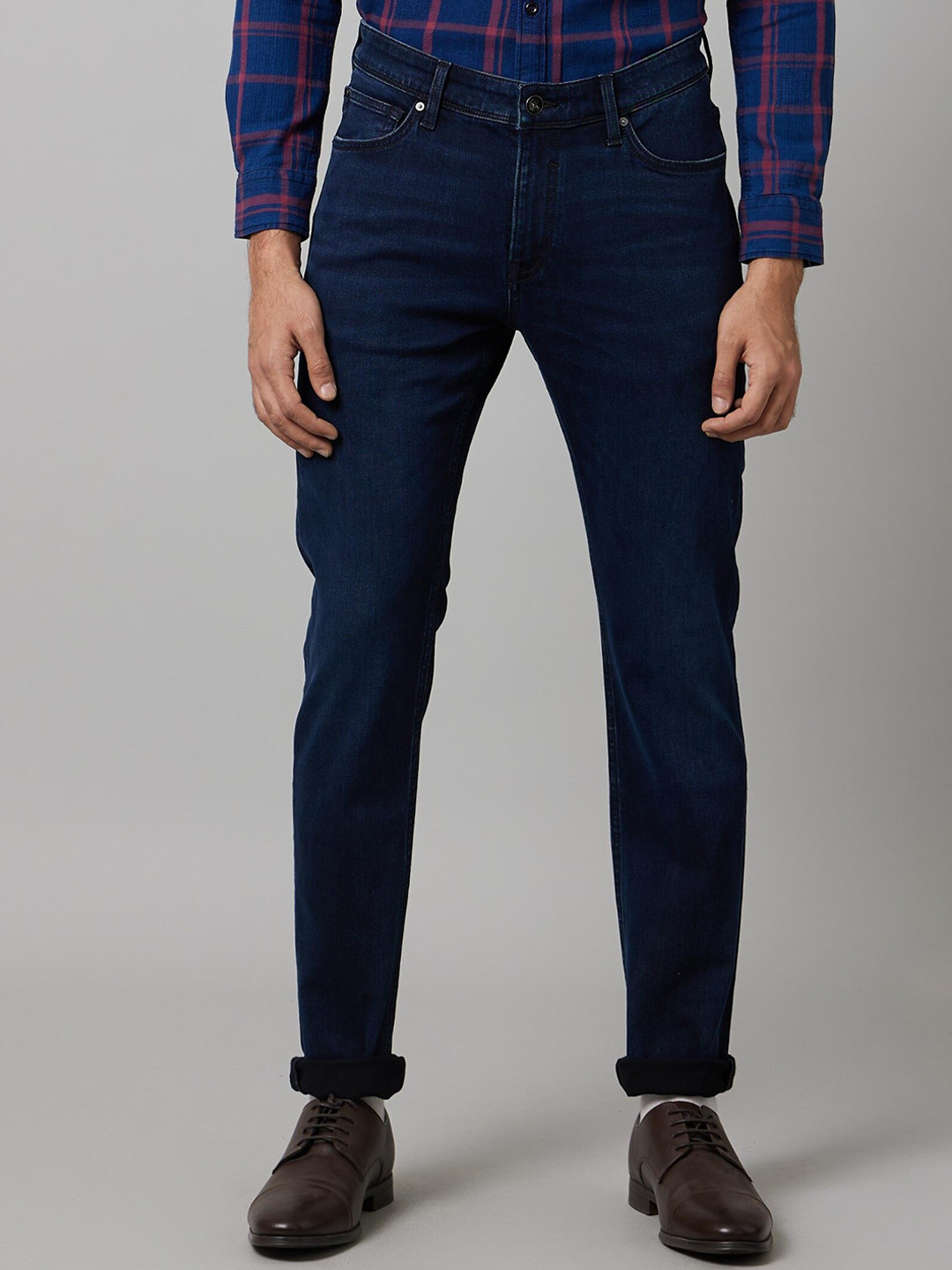 Celio Men Mid-Rise Dark No Fade Jean Stretchable Jeans