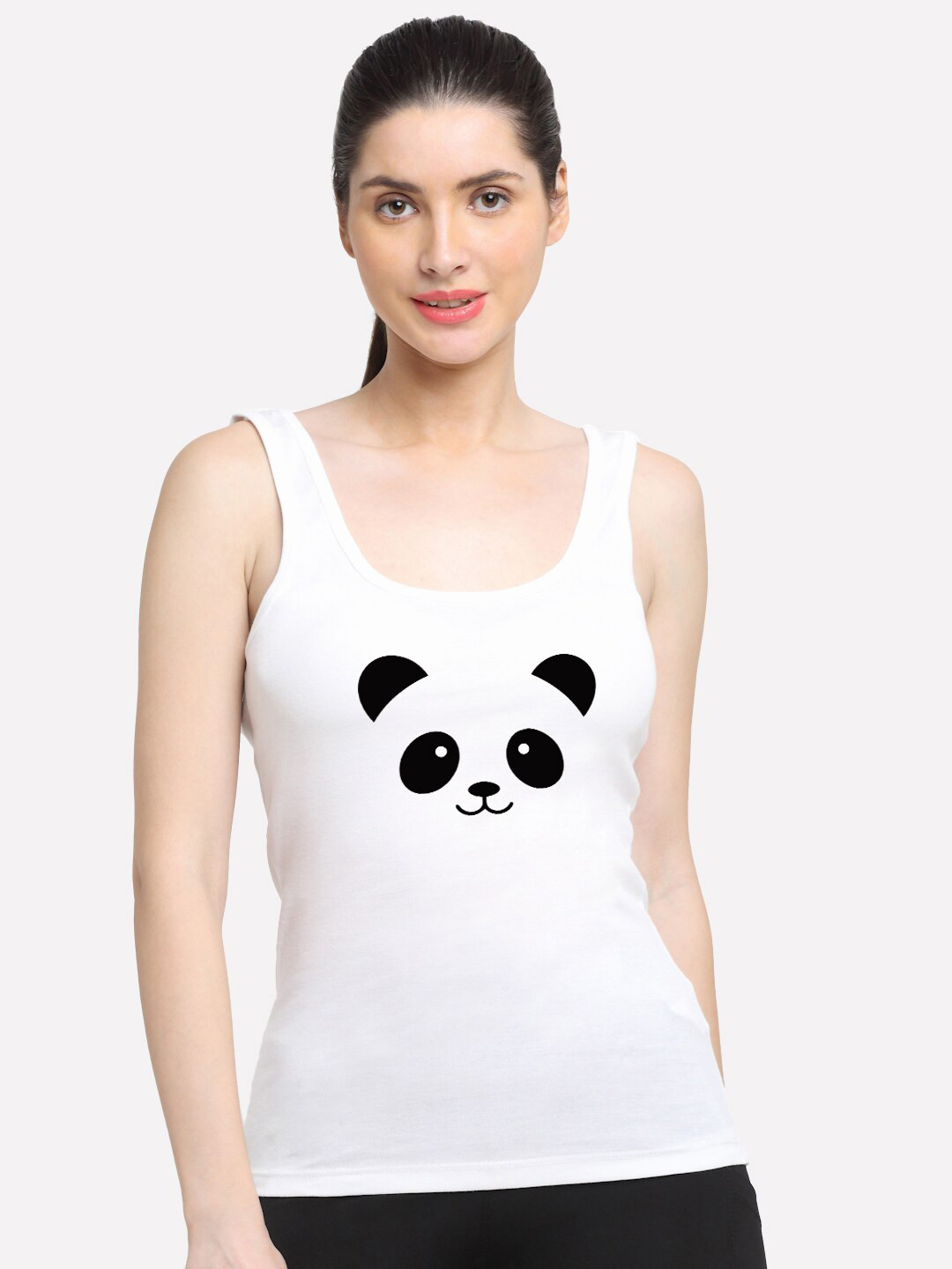 Friskers Kung Fu Panda Graphic Printed Cotton Tank Top