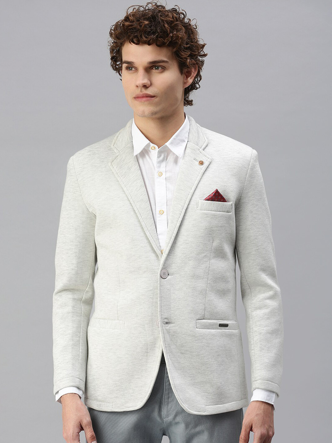 SHOWOFFFF Single-Breasted Slim-Fit Casual Blazer