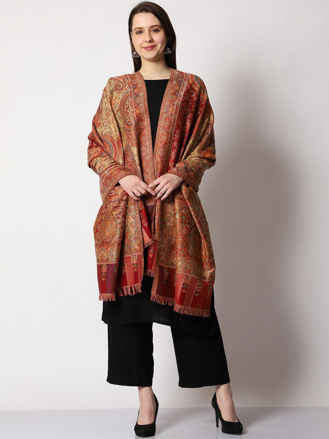 SWI Stylish Women Paisley Printed Shawl