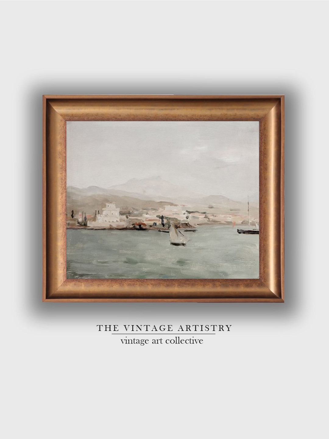 THE VINTAGE ARTISTRY Mediterranean Wood Wall Rectangle Paintings Wall Art - 14 x 18 In