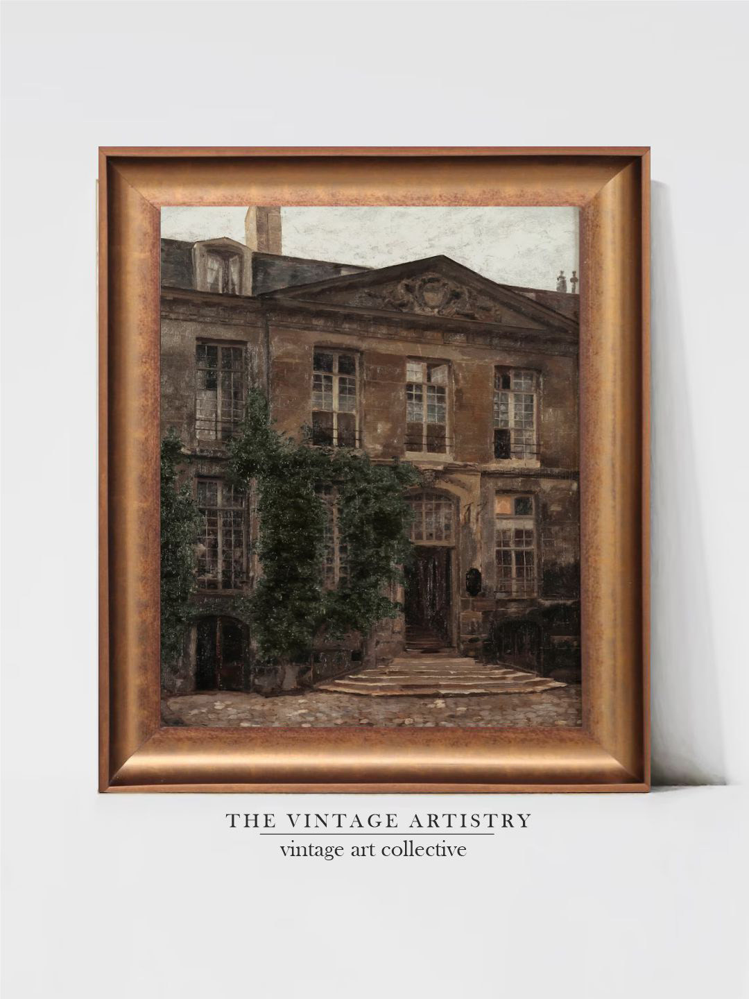 THE VINTAGE ARTISTRY Vintage Canvas Wall Rectangle Paintings Wall Art -15 x 21 In