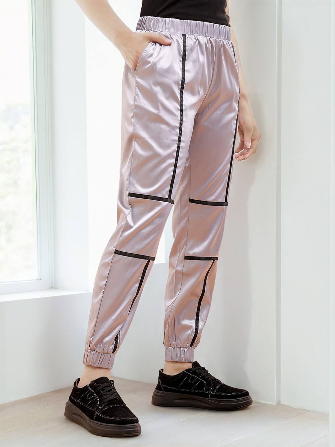 Freehand by The Indian Garage Co Women High-Rise Slip-On Trousers
