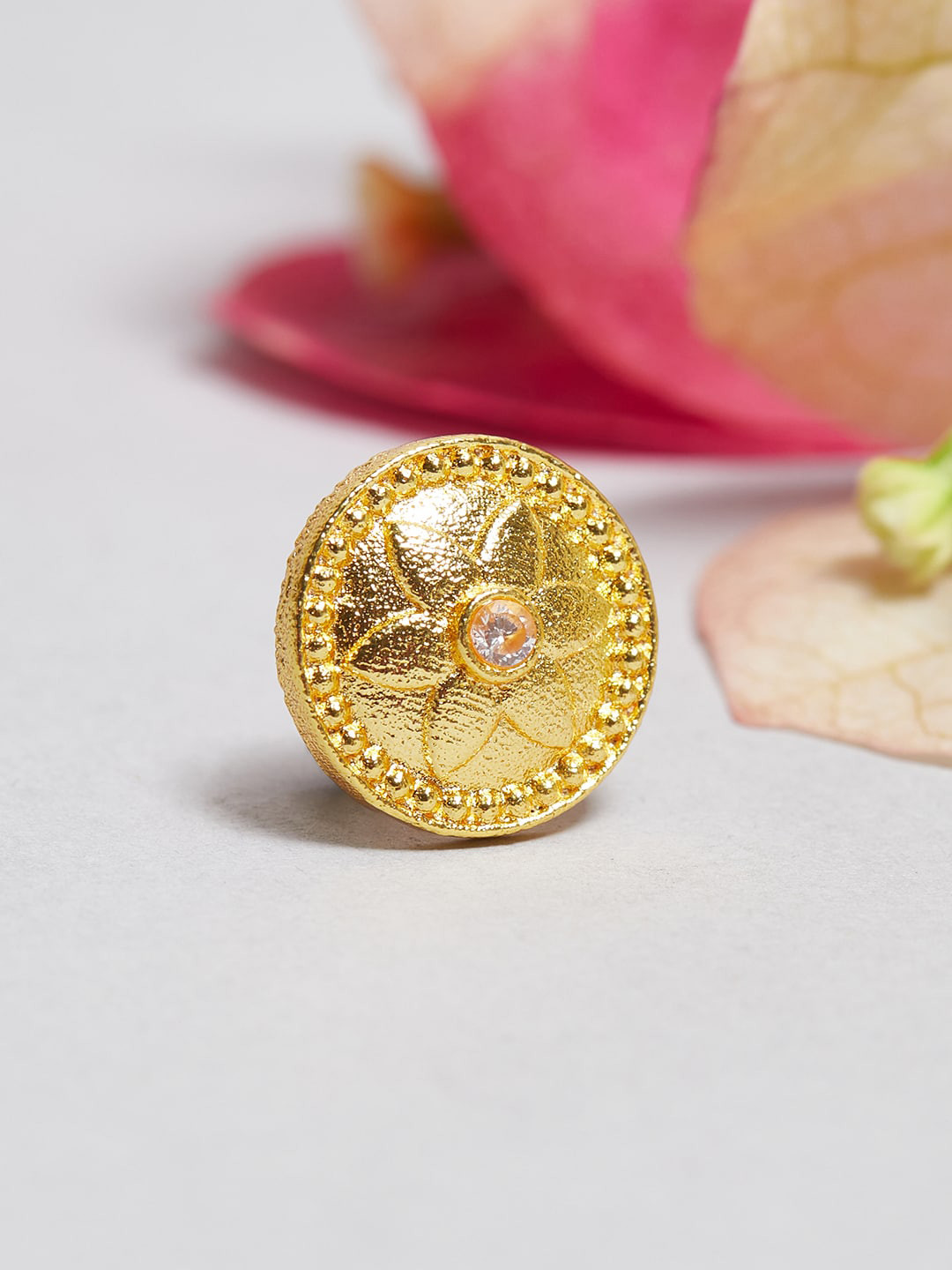 Voylla Gold-Plated Stone Studded Indie Collectibles Stylish Nose Pin