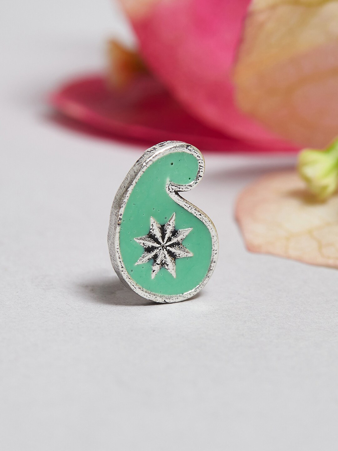 Voylla Silver-Plated Indie Collectibles Delicate Nose Pin