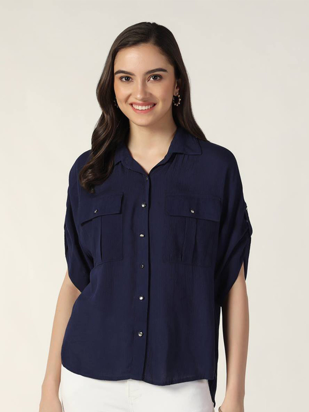 Beatnik Extended Sleeves Shirt Style Top
