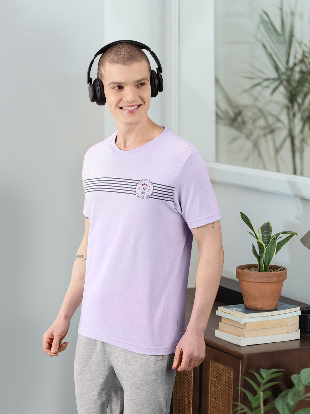 U.S. Polo Assn. Round Neck Lounge Tshirts