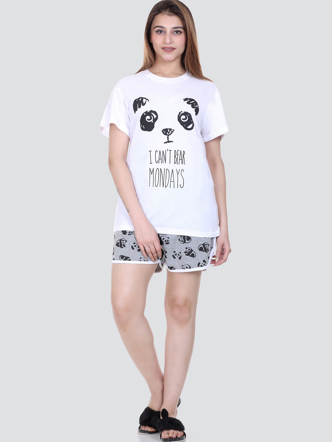 Y&I Graphic Printed Night Suit