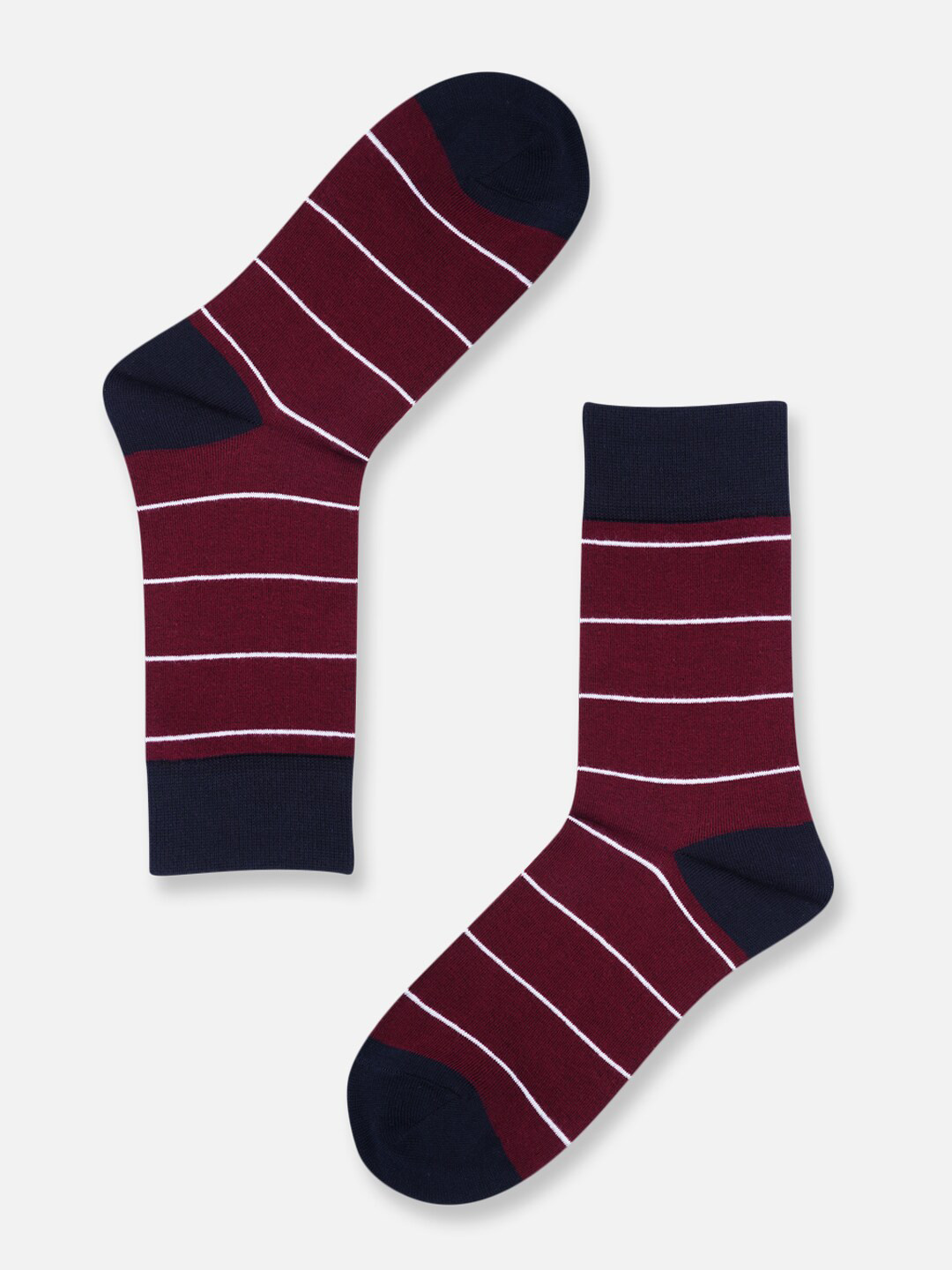 TOFFCRAFT Men Striped Cotton Above Ankle-Length Socks