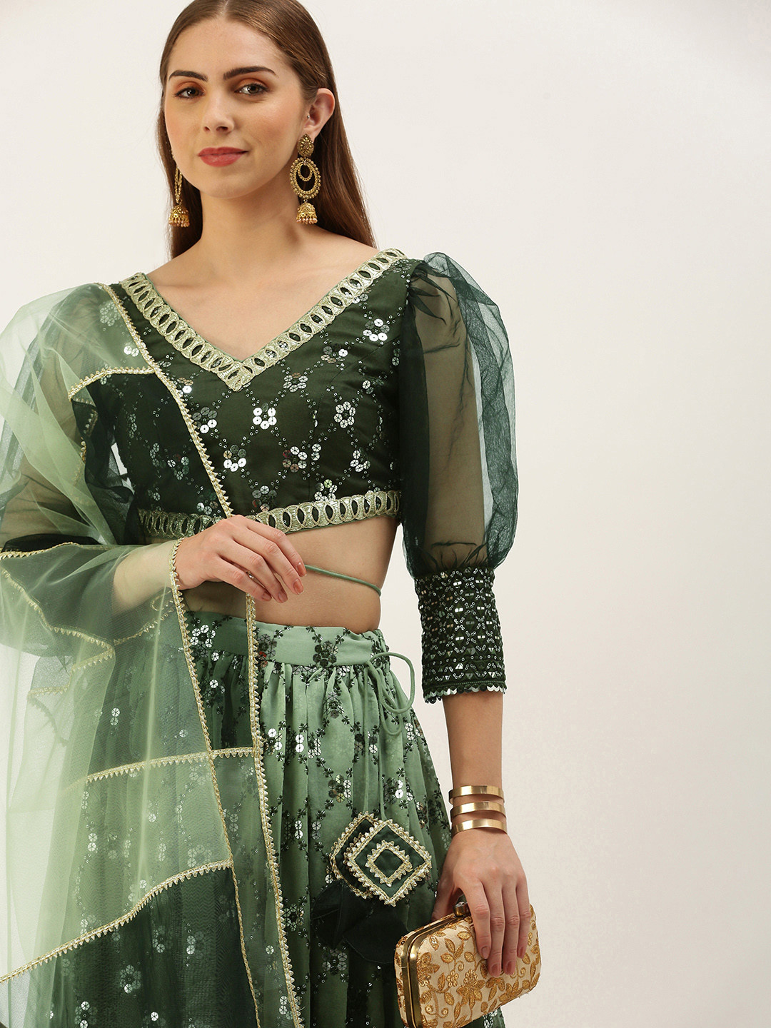 Ethnovog Ready to Wear Lehenga & Blouse With Dupatta