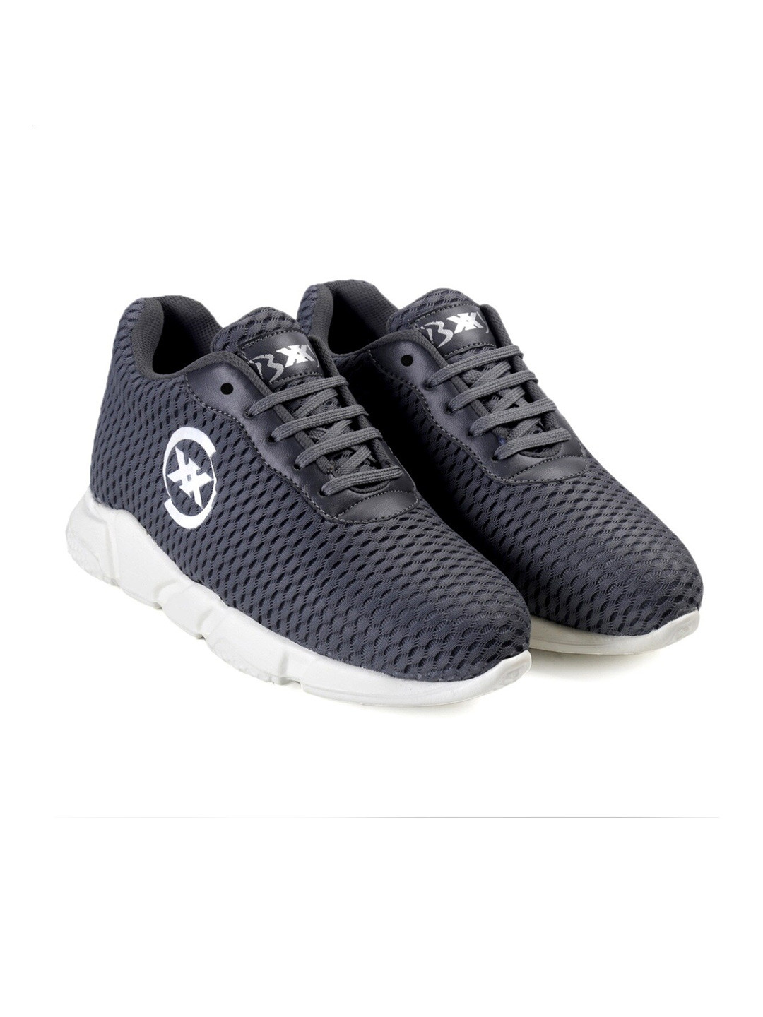 Bxxy Men 3 Inch Hidden Elevator Height Inceasing Running Sports Lace-up Shoes