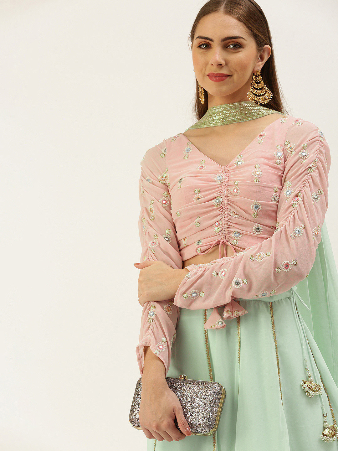 Ethnovog Ready to Wear Lehenga & Blouse With Dupatta