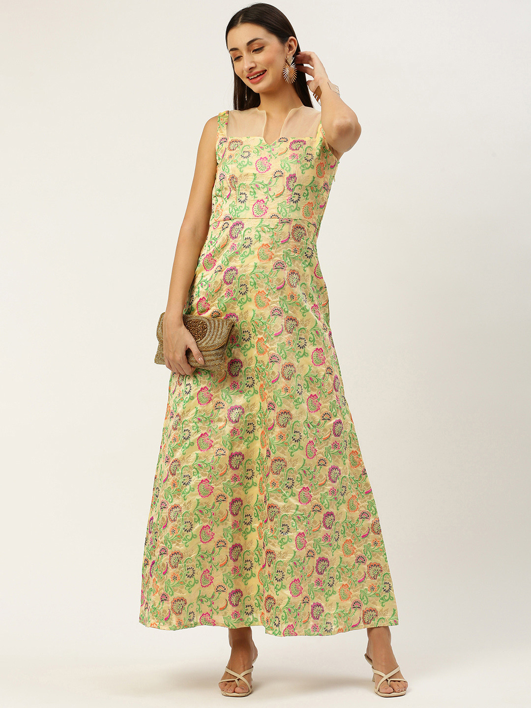 Ethnovog Floral Maxi Dress