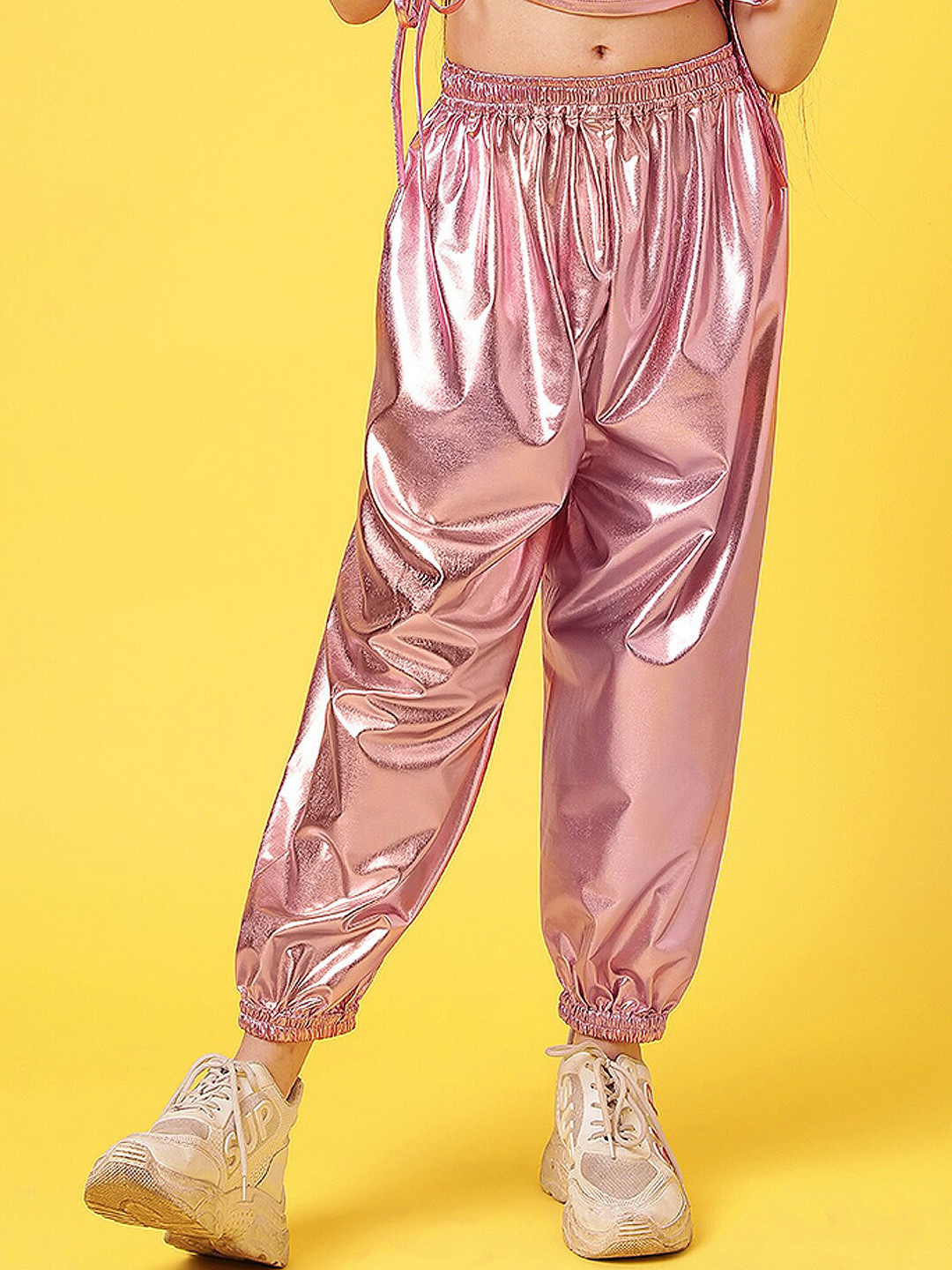 A.T.U.N. Girls Mid-Rise Relaxed Loose-Fit Joggers