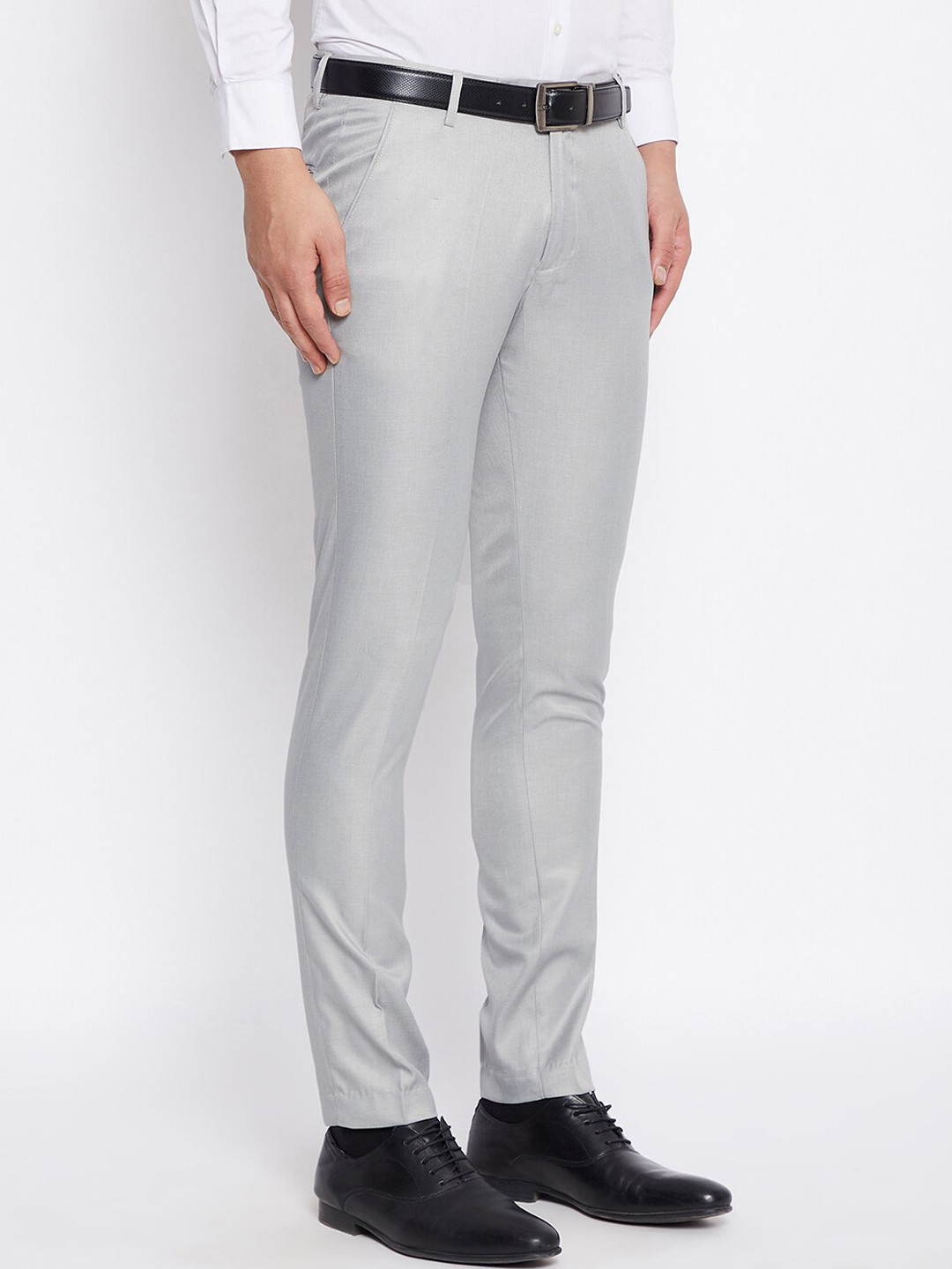 VEI SASTRE Men Smart Slim Fit Viscose Rayon Formal Trousers