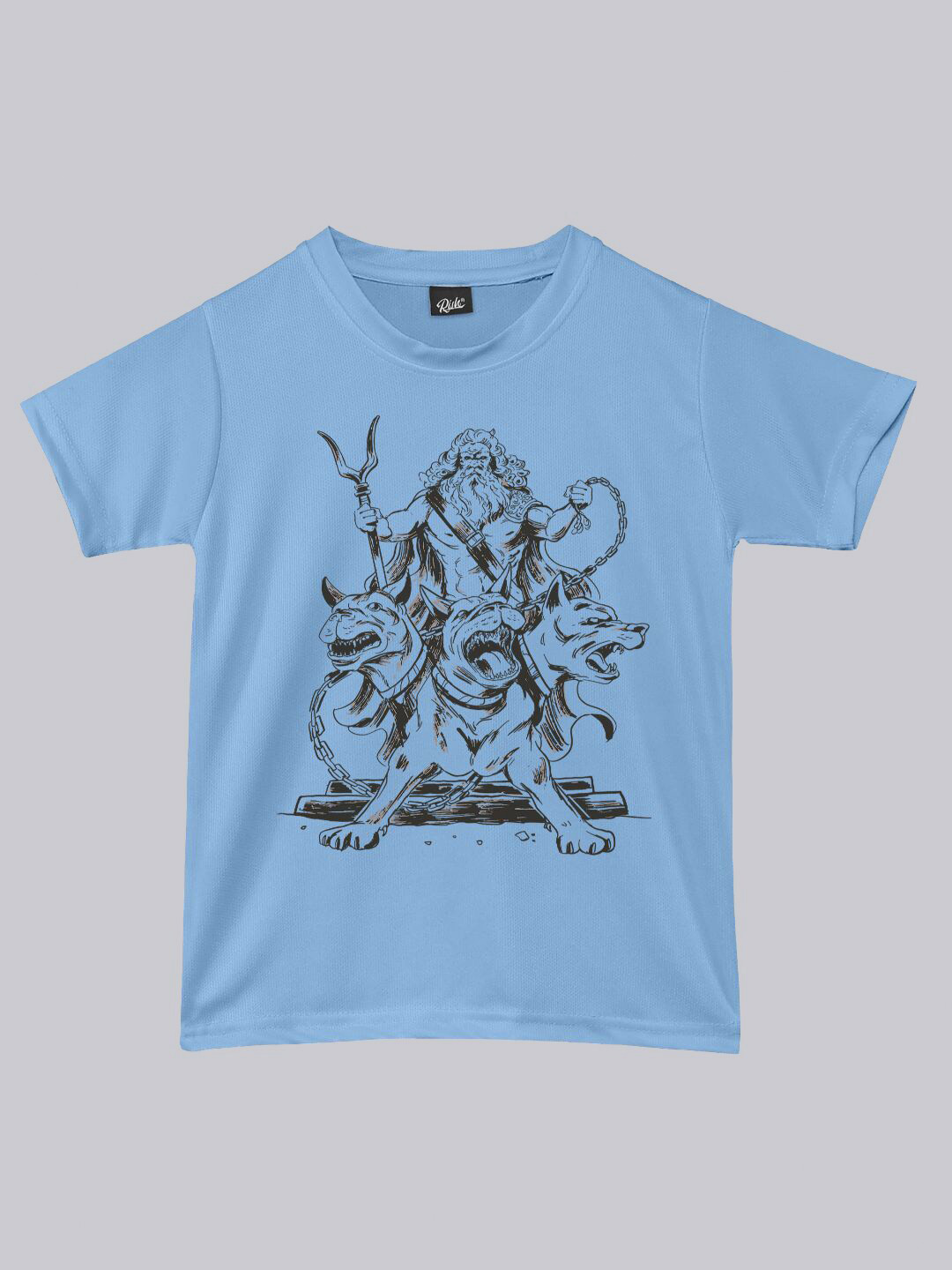 RISH Kids Cerberus Hade Graphic Printed Dry Fit Loose Cotton Running T-shirt