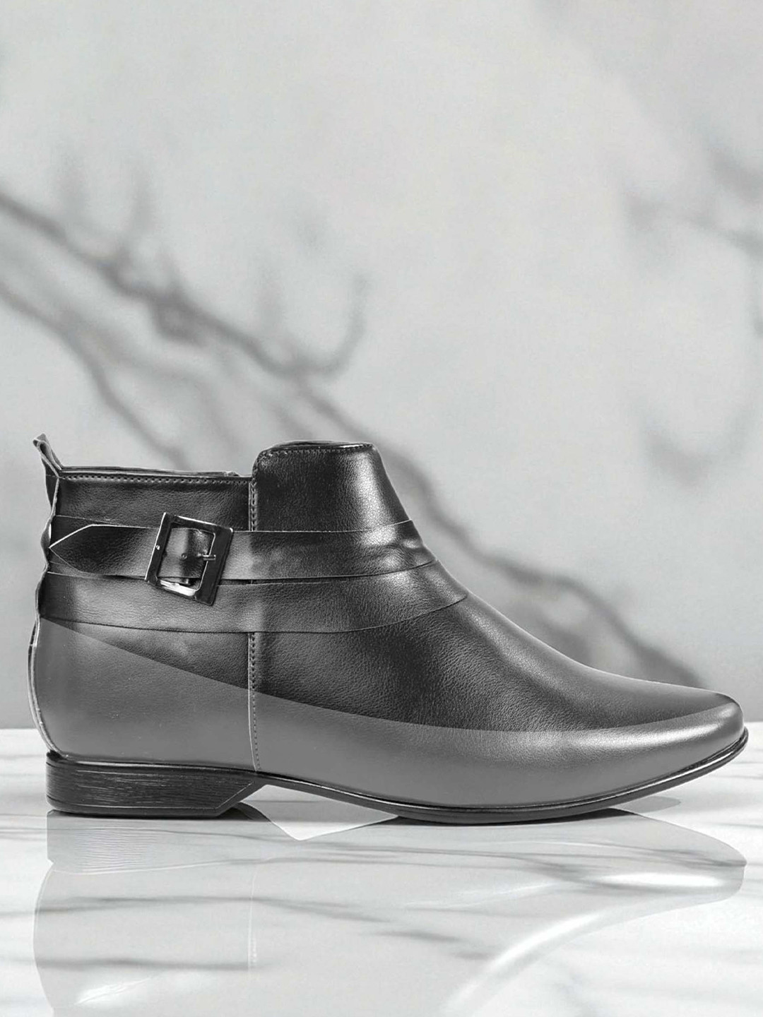 Bxxy Men Hidden Elevator Mid-Top Regular Boots