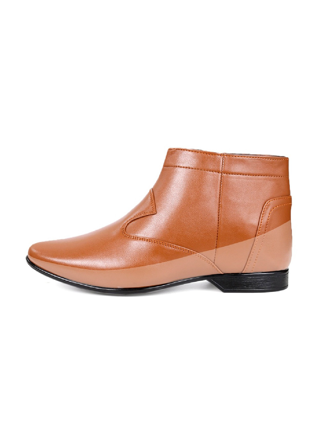 Bxxy Men Block-Heeled Formal Chelsea Elevator Boots