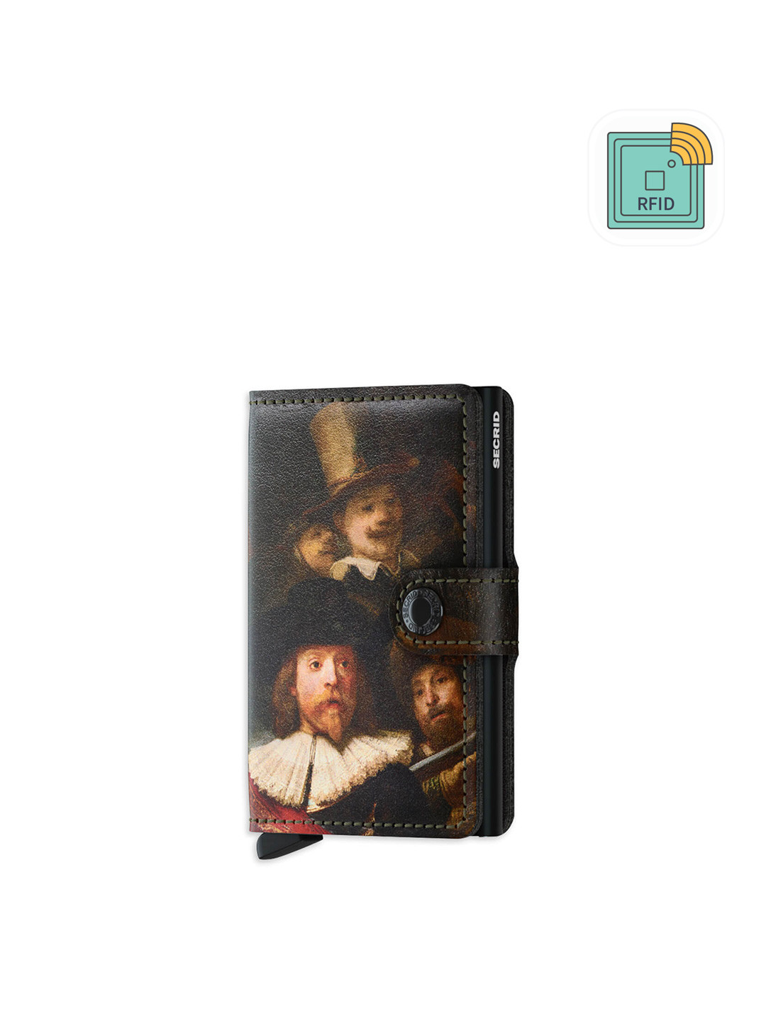 SECRID Black Art Night Watch Miniwallet