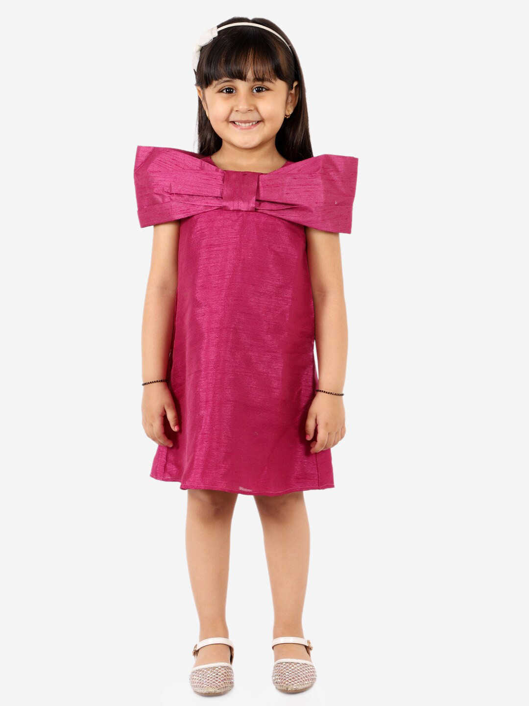 KidsDew Girls Bow Dress A-Line Dress
