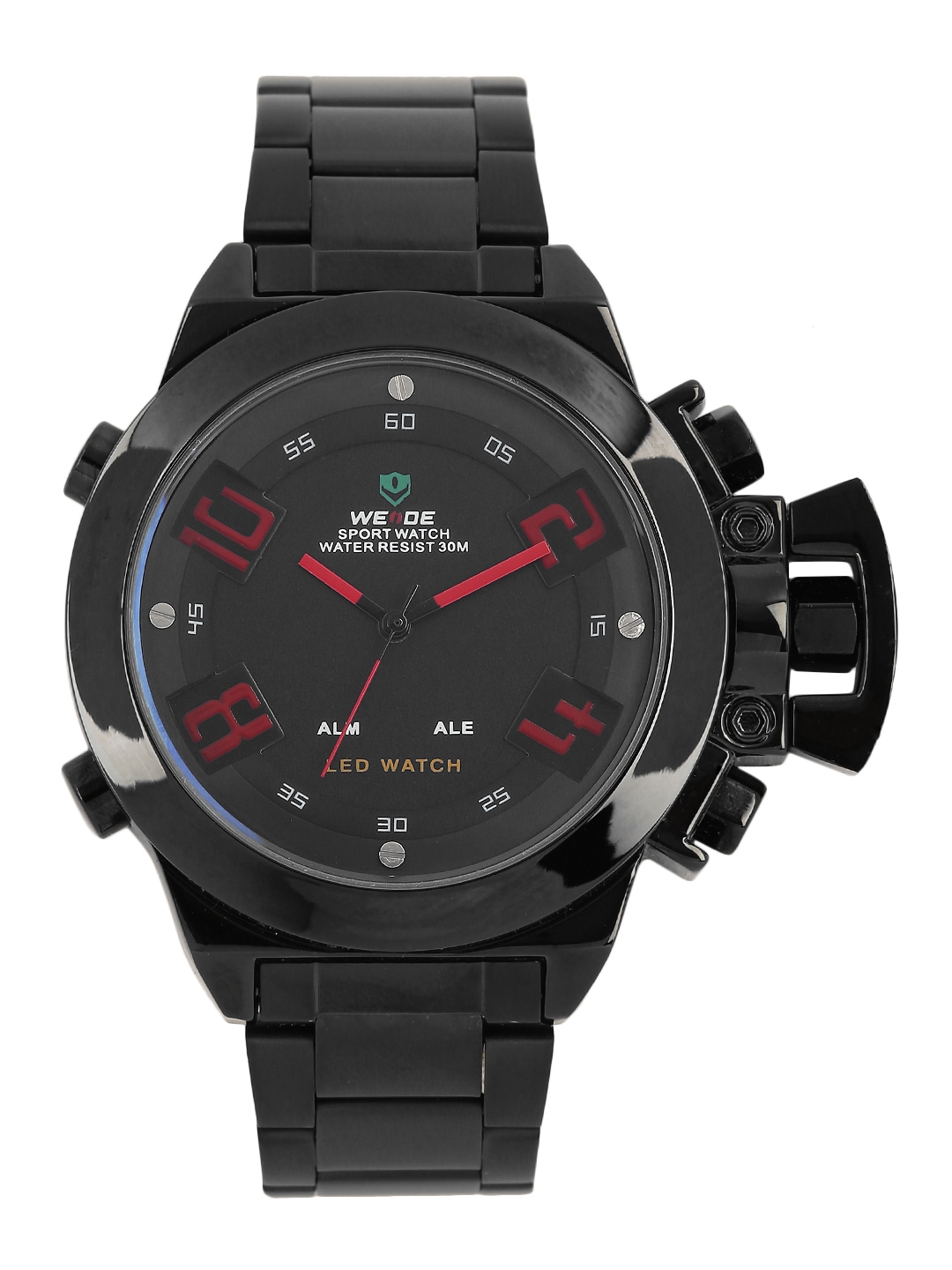 WEIDE Men Black Red Analogue Watch WH1008B 2C