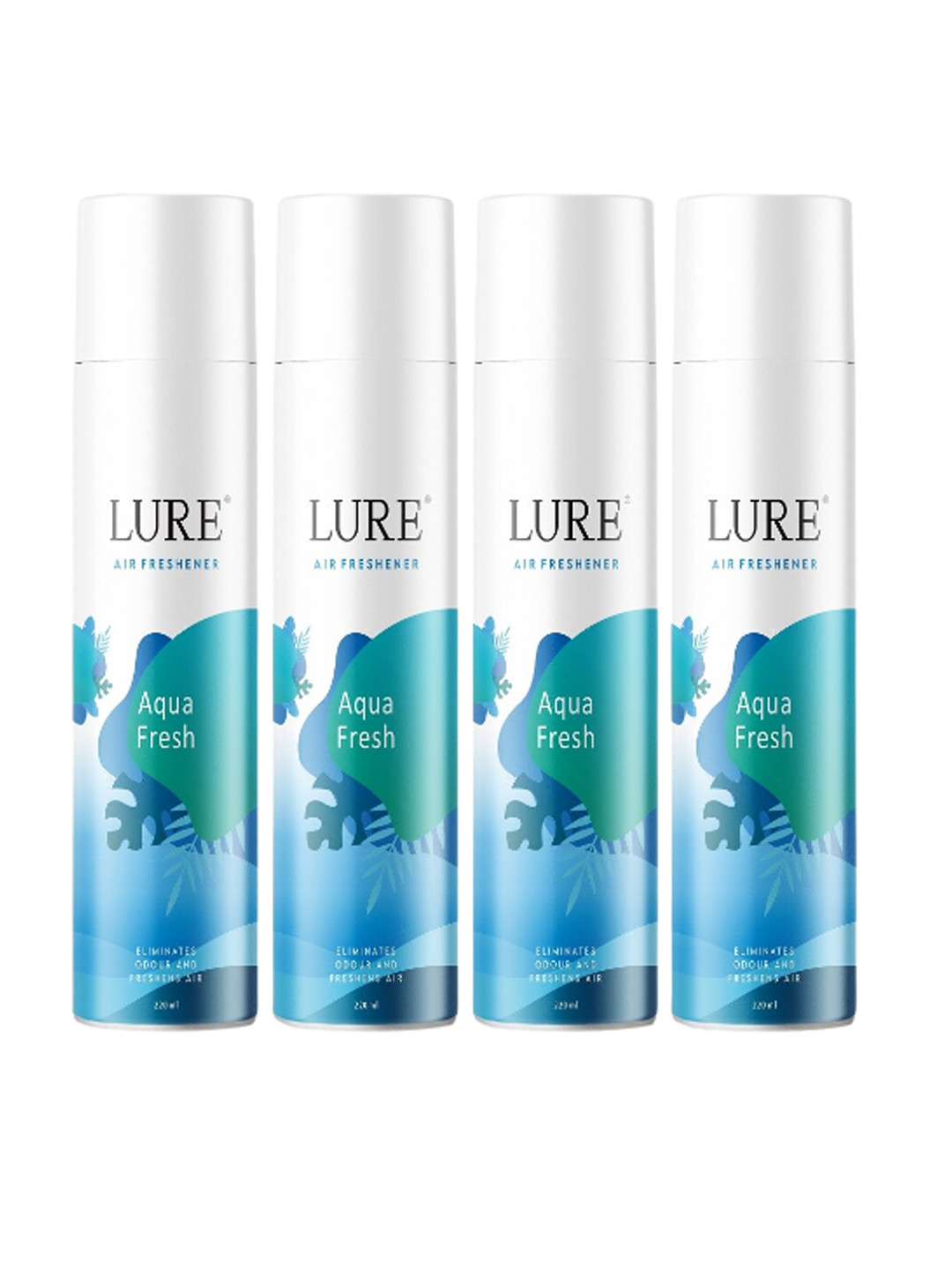 LURE 4 Pieces Aqua Fresh Air Freshener - 220ml Each