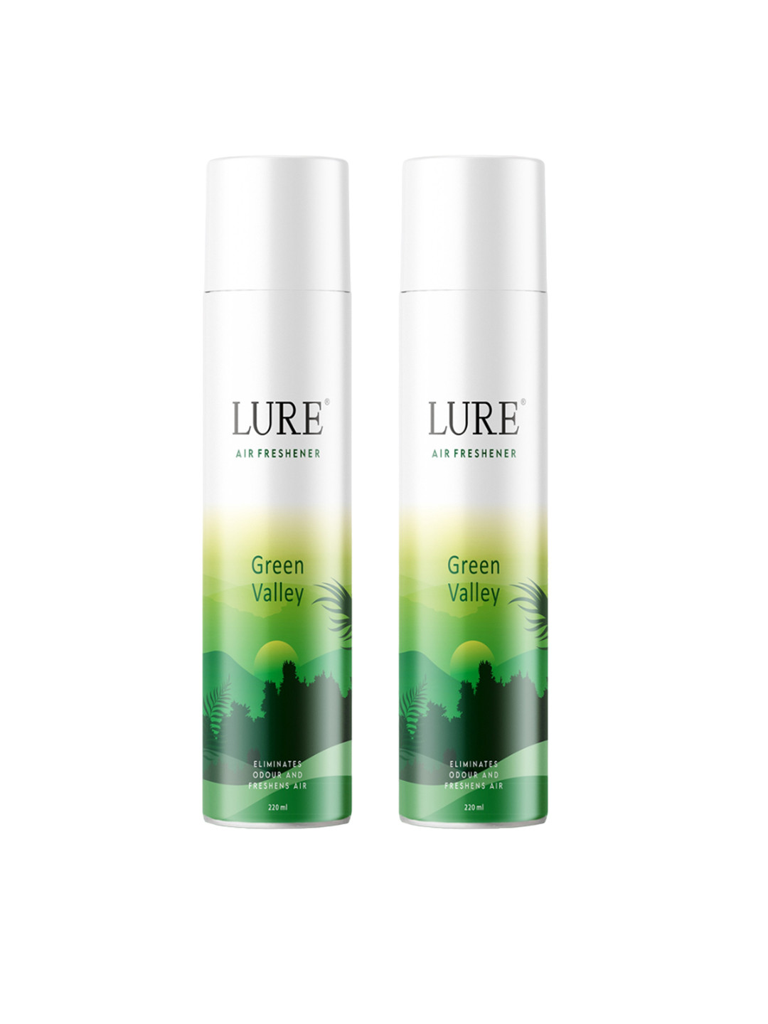 LURE 2 Pieces of Air Freshener - Green Valley - 220ml Each