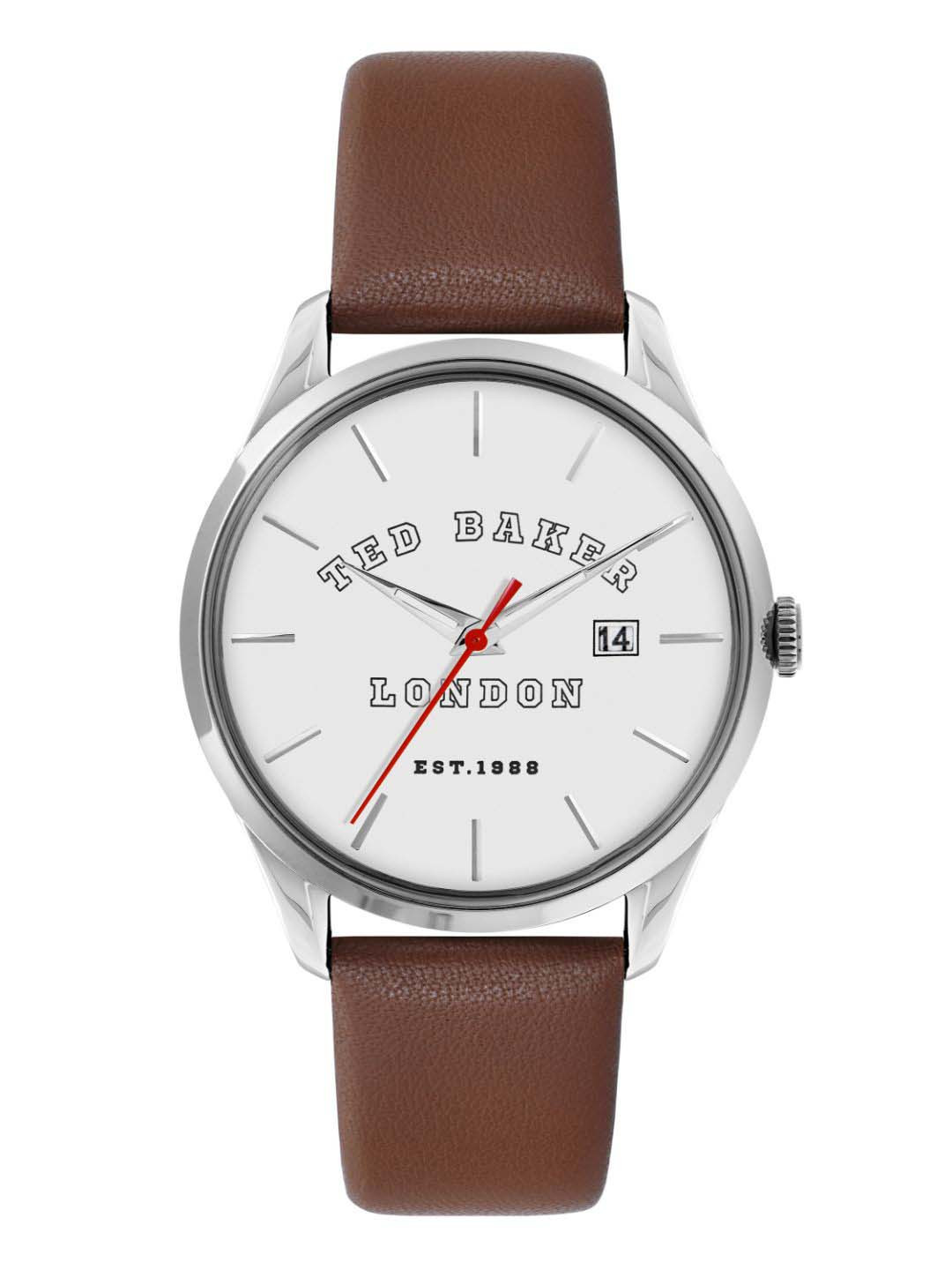 Ted Baker Men TB Urban Collection Leather Straps Quartz Analogue Watch BKPLTF2069I